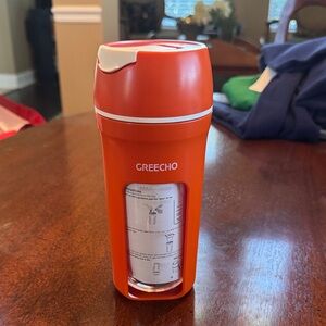 Greecho Orange Portable Blender NWOT. MSRP $39